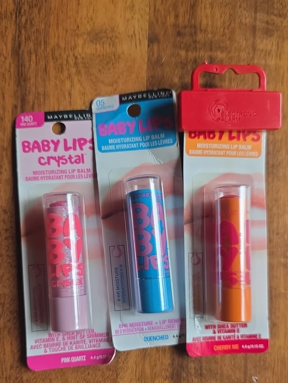 Maybelline Baby Lips Trio - Pink, Blue, Orange